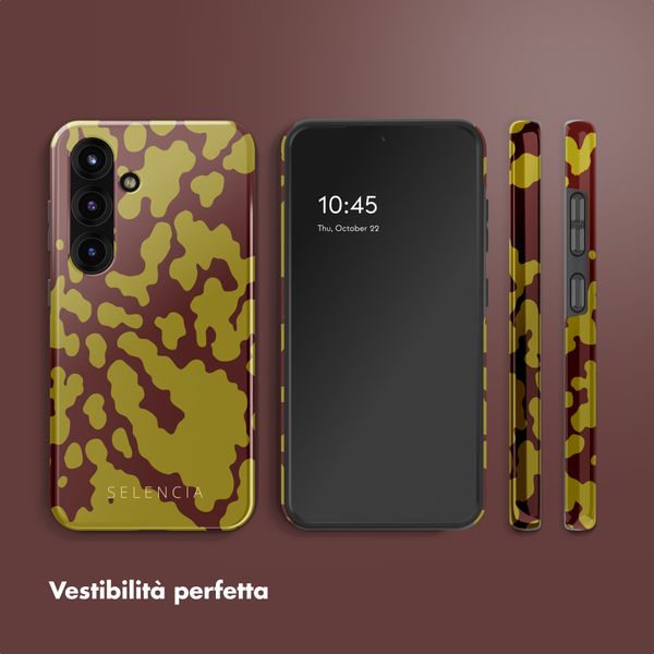 Selencia Cover posteriore Vivid con MagSafe Samsung Galaxy S25 - Moo'd Olive Dust