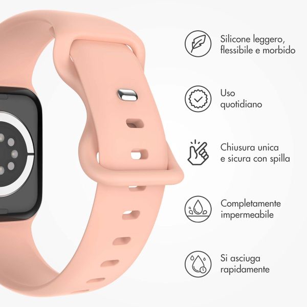 imoshion Cinturino in silicone⁺ Apple Watch | 44/45/46/49 mm - Taglia M/L - Vintage Rose