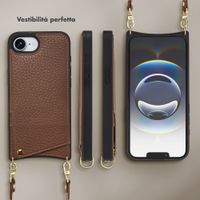 Selencia Cover per telefono Nova con cordino e portacarte Apple iPhone 17e / 16e - Mocha Brown