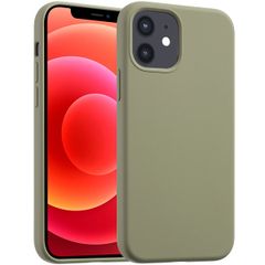 Accezz Cover in silicone liquido con MagSafe Apple iPhone 12 (Pro) - Cooper Green