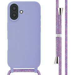 imoshion Cover in Silicone con Cordino Apple iPhone 16 - Viola