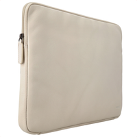 Accezz Custodia per laptop Leather con cerniera 15-16 pollici - Beige