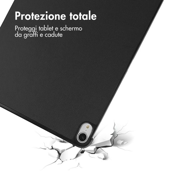 imoshion Cover a libro Trifold Apple iPad Air 11 pollici (2026) M4 / (2025) M3 / (2024) M2 / Air 5 (2022) / Air 4 (2020) - Nero