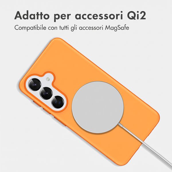 imoshion Cover posteriore Color con Thin MagSafe Ring Samsung Galaxy S25 / S24 - Arancio