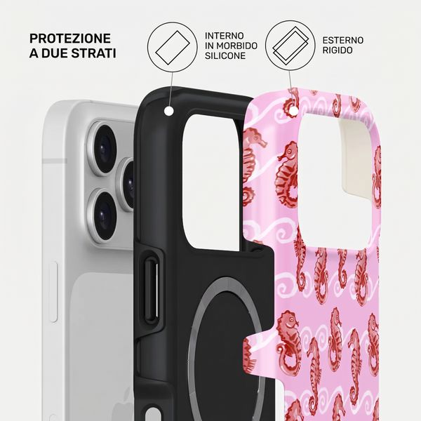 Burga Cover Posteriore Resistente con MagSafe Apple iPhone 17 Pro Max - Coral Reef