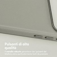 Accezz Cover in Pelle con MagSafe Apple iPhone 18 Pro Max / 17 Pro Max - Light Grey