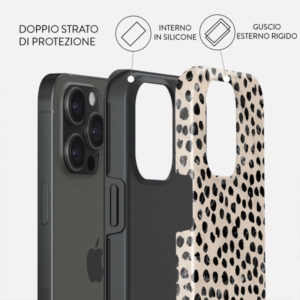Burga Cover Posteriore Resistente Apple iPhone 15 Pro - Almond Latte