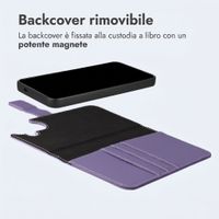imoshion Cover a libro di lusso 2-in-1 rimovibile Samsung Galaxy S26 - Viola