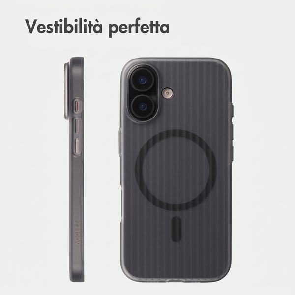 Accezz Cover Lite con MagSafe | Fluted | Apple iPhone 17 - Matte Black
