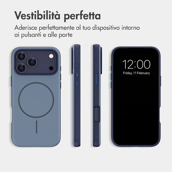 imoshion Cover posteriore Color con Thin MagSafe Ring Apple iPhone 18 Pro Max / 17 Pro Max - Blu scuro