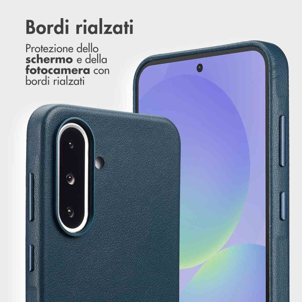 Accezz Cover in pelle 2 in 1 con MagSafe Samsung Galaxy A36 / A56 - Nightfall Blue