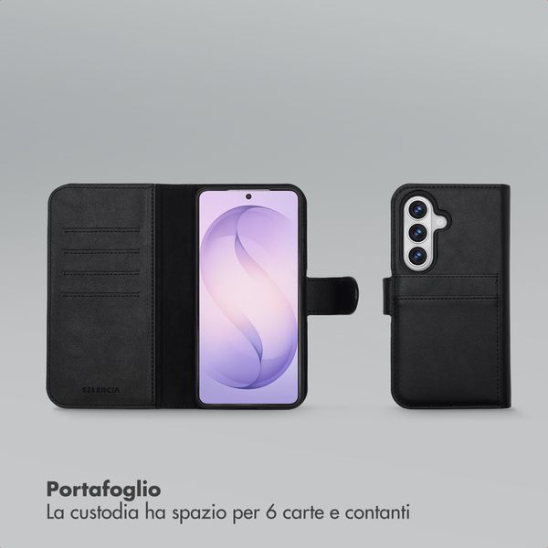 Selencia Libreria rimovibile Olyn con MagSafe Samsung Galaxy S26 - Nero