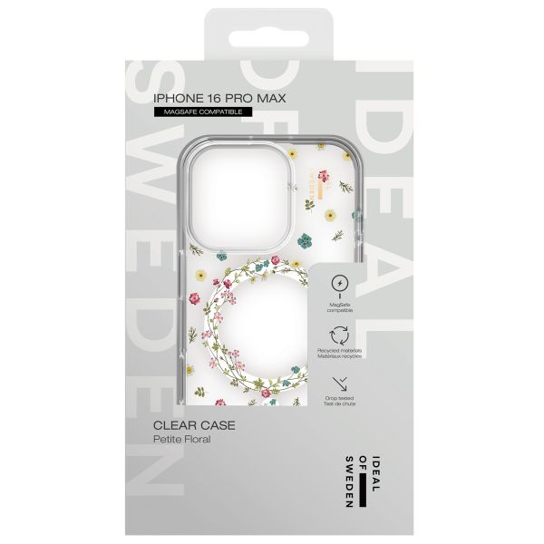 iDeal of Sweden Cover Trasparente con MagSafe Apple iPhone 16 Pro Max - Petite Floral