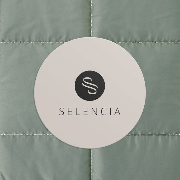 Selencia Cover Puffy per laptop 13-14 pollici - Laptopsleeve - Sage Green