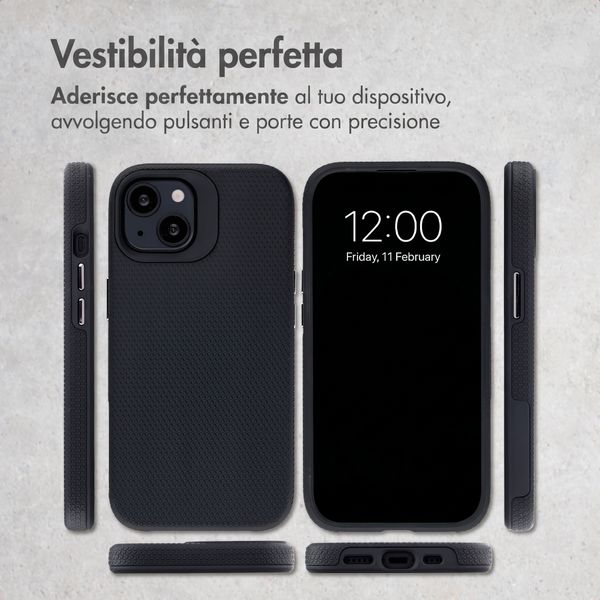 Accezz Cover Posteriore Resistente con MagSafe Apple iPhone 14 - Nero