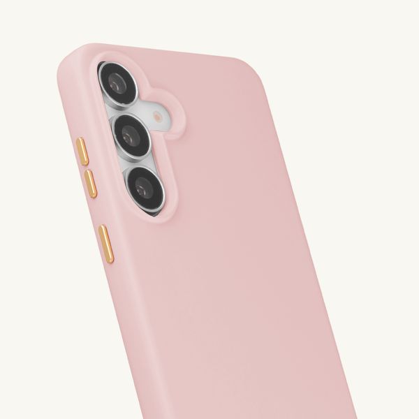 Selencia Cover posteriore Rivièra con MagSafe con ganci rimovibili Samsung Galaxy S25 FE - Sorbet Pink
