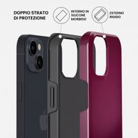 Burga Cover Posteriore Resistente con MagSafe Apple iPhone 13 - Dark Cherry
