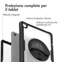 Accezz Cover Posteriore Resistente con tracolla Samsung Galaxy Tab A9 Plus - Transparent
