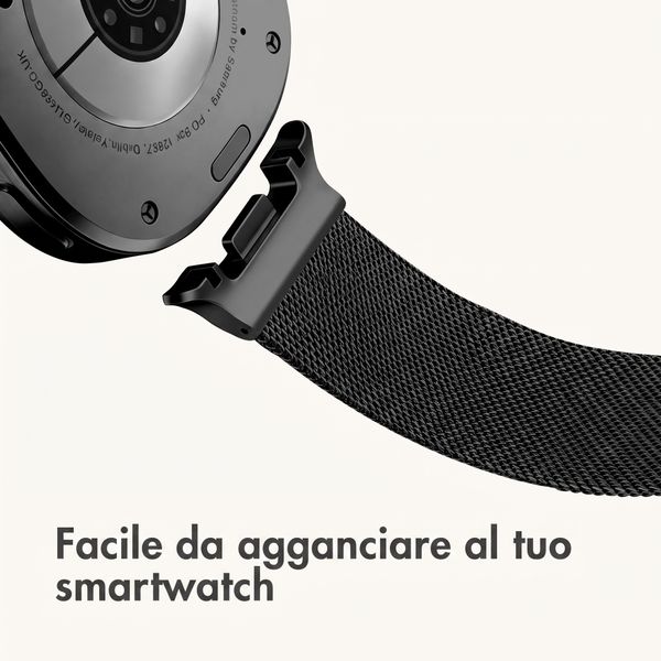 imoshion Cinturino milanese magnetico Samsung Galaxy Watch Ultra 2 (2026) / Ultra (2024/2025) - Nero