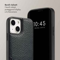 Selencia Cover per telefono Nova con cordino e portacarte Apple iPhone 14 / 13 - Nero