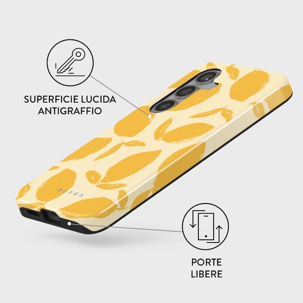 Burga Cover Posteriore Resistente Samsung Galaxy S24 - Lemon Tart
