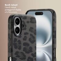 Selencia Cover Sabi Stampa pantera con MagSafe Apple iPhone 16 - Midnight Black