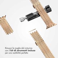 Selencia Cinturino Drago in acciaio Apple Watch | 44/45/46/49 mm - Oro rosa