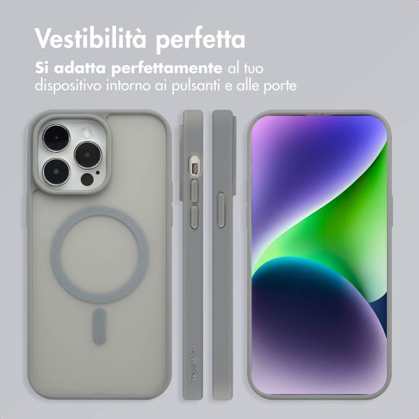 imoshion Cover posteriore Color Guard con MagSafe Apple iPhone 14 Pro Max - Grigio