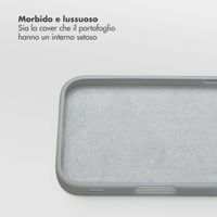 Selencia Libreria rimovibile Olyn con MagSafe Apple iPhone 16 - Grigio