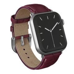 Burga Cinturino in vera pelle Apple Watch | 38/40/41/42 mm - Mobwife / Silver