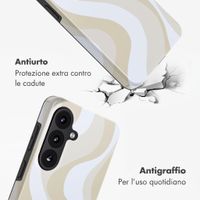 Selencia Cover posteriore Vivid con MagSafe Samsung Galaxy S26 FE - Desert Waves Beige