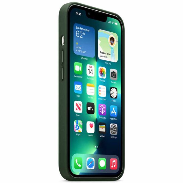 Apple Cover in Pelle MagSafe iPhone 13 Pro - Sequoia Green