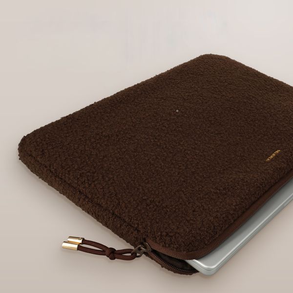 Selencia Cover laptop teddy 13-14 pollici - Choco Brown