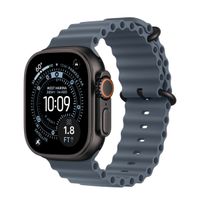 Apple Cinturino Ocean Apple Watch | 44/45/46/49 mm - Anchor Blue / Black Titanium