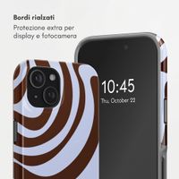 Selencia Cover posteriore Vivid con MagSafe Apple iPhone 15 - Dream Swirl Chocolate