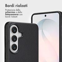 Accezz Cover in pelle 2 in 1 con MagSafe Samsung Galaxy S26 Plus - Onyx Black