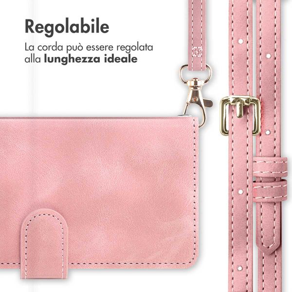 imoshion Cover a libro con Cordino Apple iPhone 17 - Rosa