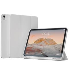 Accezz Cover a libro in silicone Smart Apple iPad Air 11 pollici (2026) M4 / (2025) M3 / (2024) M2 / Air 5 (2022) / Air 4 (2020) - Grigio