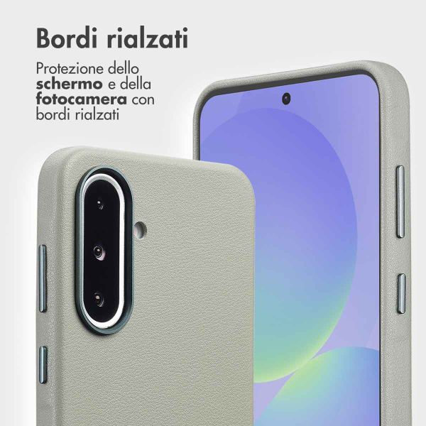 Accezz Cover in pelle 2 in 1 con MagSafe Samsung Galaxy A36 / A56 - Light Grey