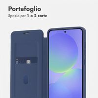 imoshion Bookcase trasparente con MagSafe Samsung Galaxy A37 (5G) - Blu