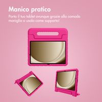 imoshion Cover Posteriore Kidsproof con Maniglia Samsung Galaxy Tab A11 Plus / A9 Plus - Rosa