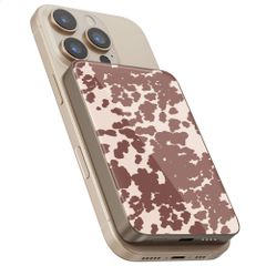 Selencia Vivid Powerbank 5.000 mAh - MagSafe e Qi - Desert Gold / Country Moo'd