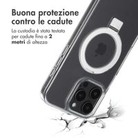 Accezz Cover con anello e supporto con MagSafe Apple iPhone 16 Pro Max - Trasparente