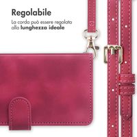 imoshion Cover a libro con Cordino Samsung Galaxy S25 Plus - Rosso