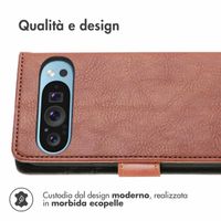 imoshion Cover a libro di Lusso Google Pixel 9 Pro XL - Marrone