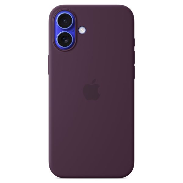 Apple Cover Posteriore in Silicone con MagSafe Apple iPhone 16 Plus - Plum