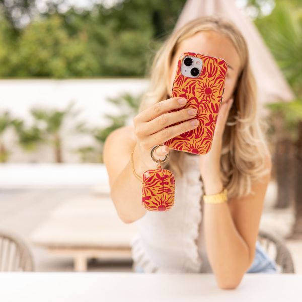 Selencia Cover Vivid  Apple Airpods 4 - Tropical Vibes Apricot