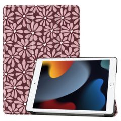imoshion Cover Trifold Design Apple iPad 9 (2021) 10.2 pollici / iPad 8 (2020) 10.2 pollici / iPad 7 (2019) 10.2 pollici - Bloom Love Blush