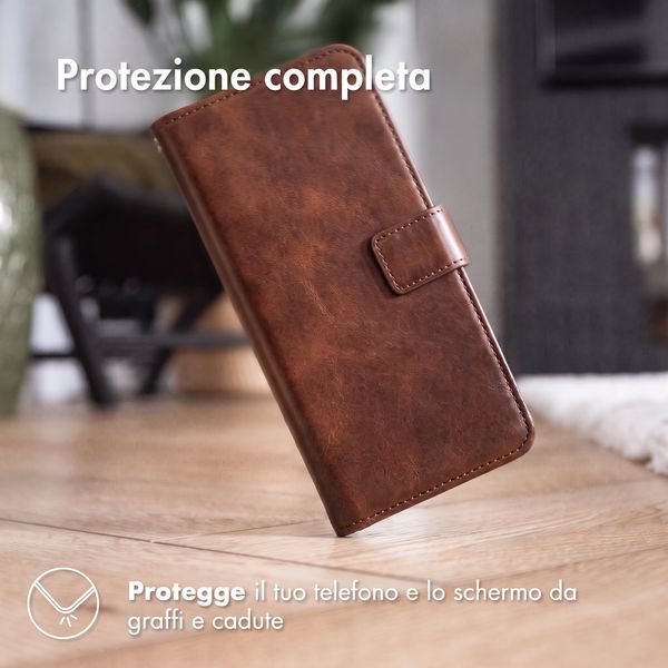 imoshion Cover a libro di Lusso Samsung Galaxy Z Fold 8 Ultra - Marrone scuro