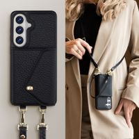 Selencia Cover per telefono Sera con cordino e portacarte a busta Samsung Galaxy A27 (5G) - Nero